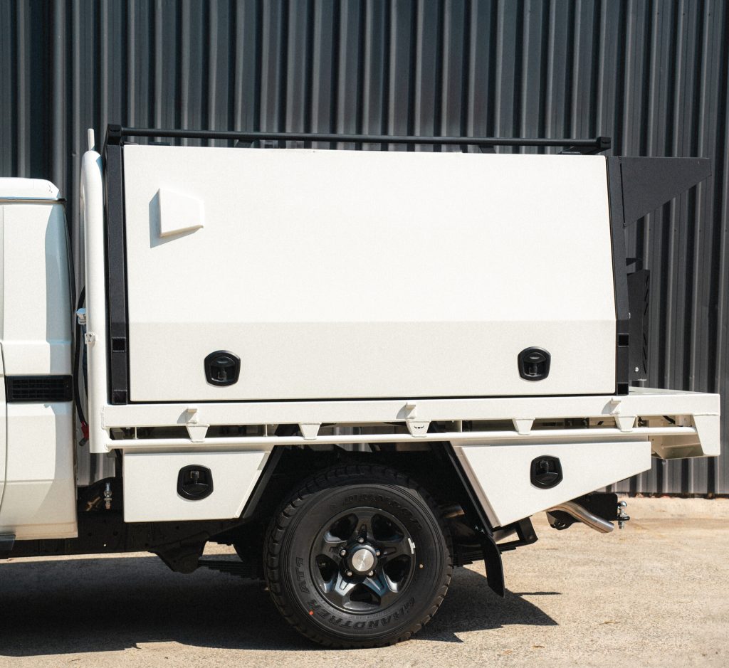 White Lift off heavy duty alloy canopy