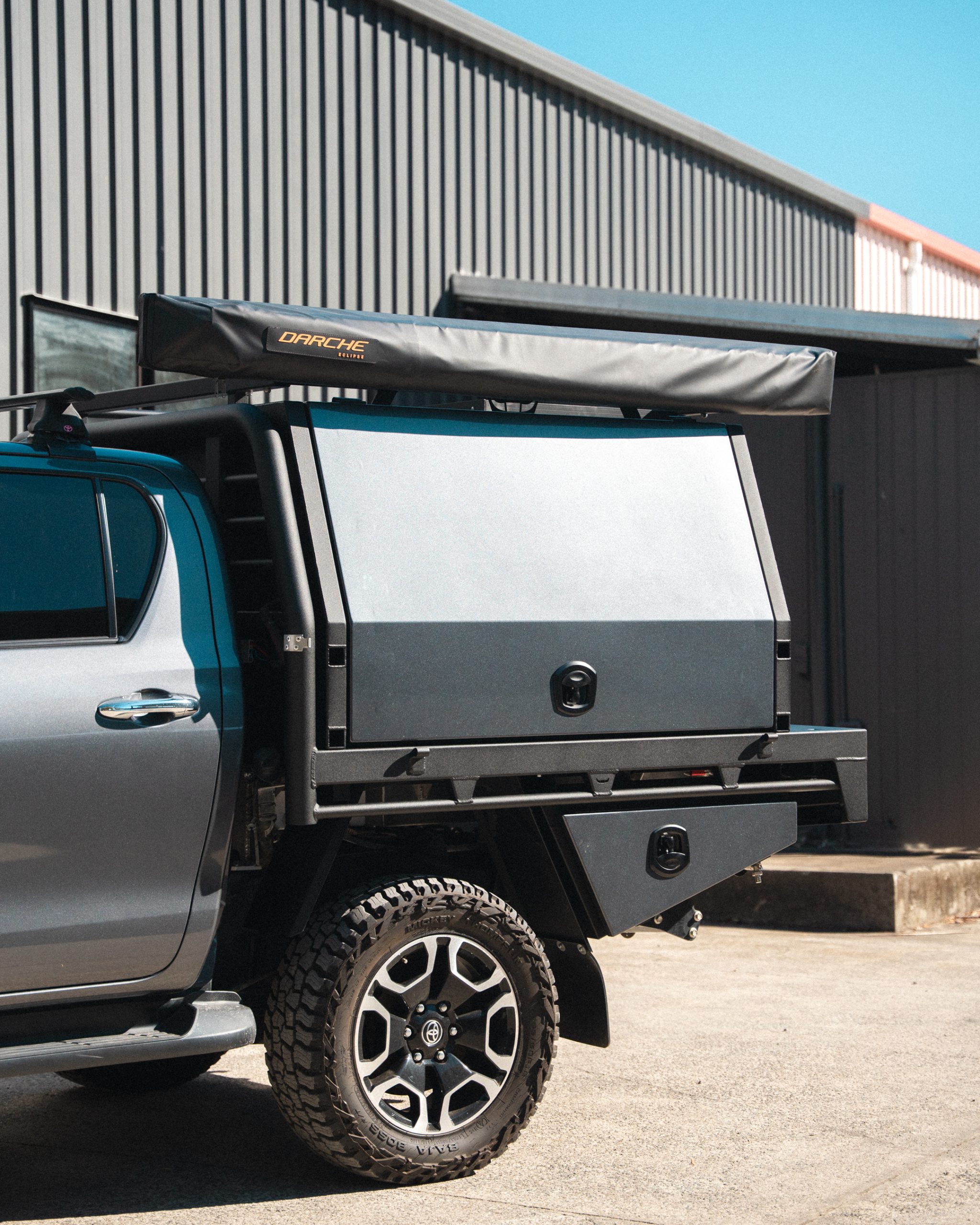 Grey Lift off heavy duty alloy canopy