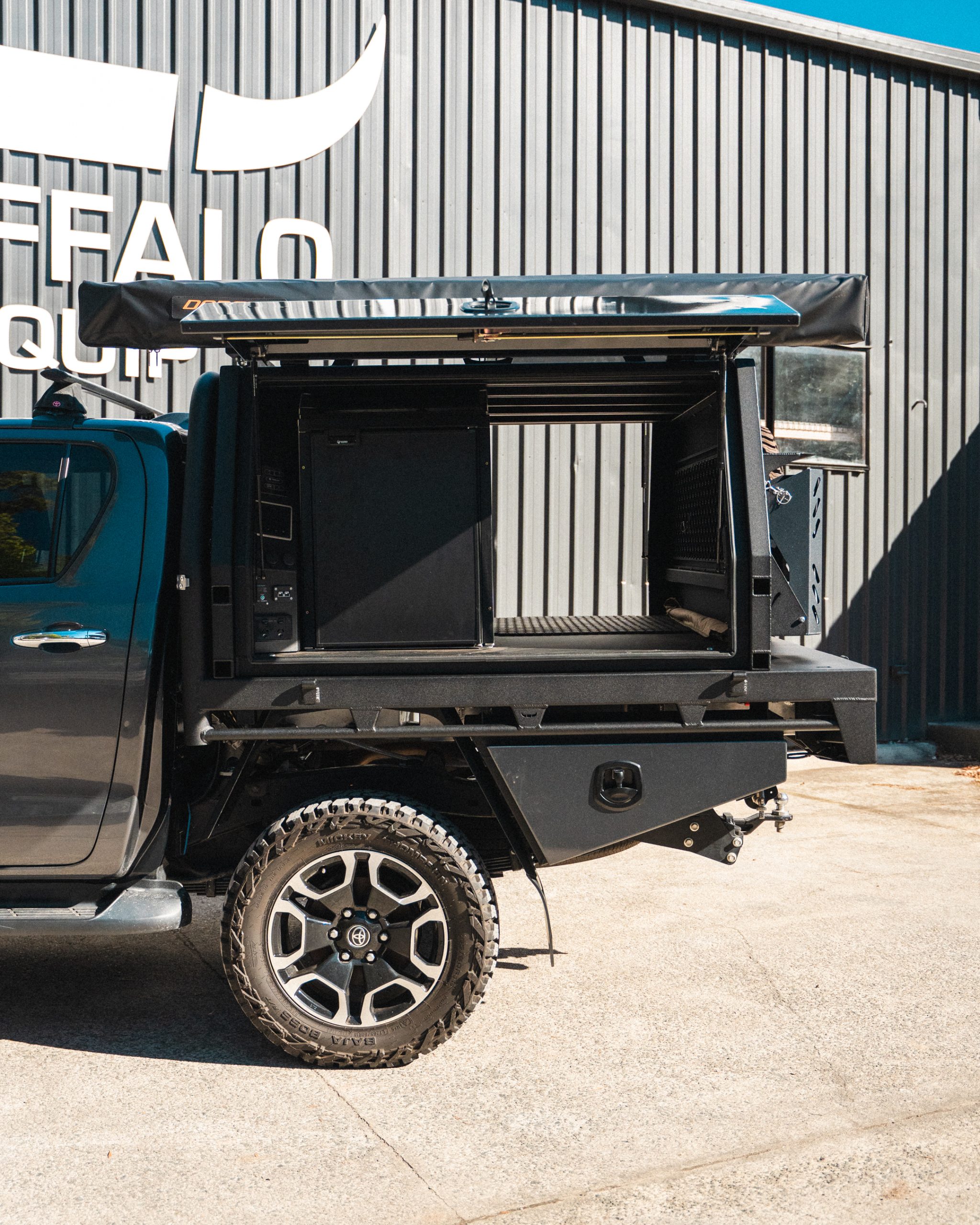 Grey Lift off heavy duty alloy canopy